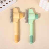 Brosse de toilettage pour animaux domestiques (chiens et chats) – Élimination des poils en un clic – Brosse de massage et de nettoyage à aiguilles en ABS