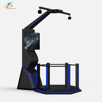 Máquina de Videojuegos VR Mini de Pie, Pantalla Metálica de 32 Pulgadas, 2 Sensores, Interior/Exterior, Funciona con Monedas, para Centros Comerciales y Parques de Diversiones