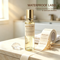 Étiquettes autocollantes personnalisées en vinyle résistant à l'eau, à l'huile et aux UV pour cosmétiques, parfums et soins de la peau, découpées sur mesure pour la promotion
