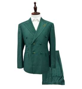 Costume d'affaires de style classique pour hommes, 2 pièces sur mesure, coupe ajustée en laine, design respirant, collection grande taille, vente à chaud - Product Image 1