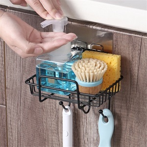 Stainless Steel Punch-Free Modern Suction Cup Wall-Mounted Soap Rack for Bathroom <b>Drain</b> Hook - Product Image 1