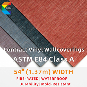 Papel Tapiz Monocromático Insonorizante de Alta Calidad con Revestimiento de Tela de PVC para Hoteles y Proyectos de Ingeniería Comercial - Product Image 6