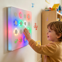 Table de jeu interactive murale tactile écologique moderne pour bébés et enfants, avec balles, pour parc d'attractions, LED DC5V 8W HuaJun