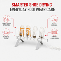 EVIA EV-80 Séchoir à chaussures chauffant portable en aluminium à faible bruit, séchage rapide pour usage domestique et hôtelier