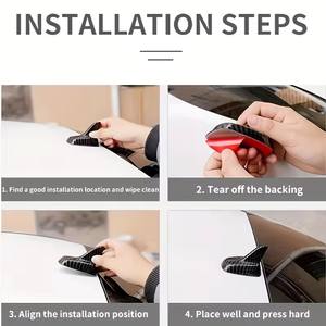 <span class=keywords><strong>Antenne</strong></span> de toit et <span class=keywords><strong>d</strong></span>'<span class=keywords><strong>aile</strong></span> arrière sans fil à aileron de requin modifiée universelle <span class=keywords><strong>pour</strong></span> la <span class=keywords><strong>d</strong></span>écoration de <span class=keywords><strong>voiture</strong></span> <span class=keywords><strong>Antenne</strong></span> en fibre de carbone - Product Image 4