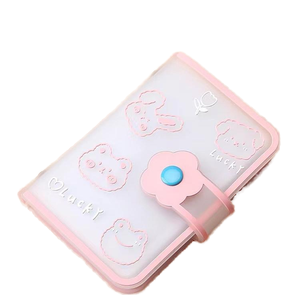 Mini foto in PVC coreano raccoglitore di carte d'identità 20 tasche <span class=keywords><strong>Album</strong></span> carino per la collezione di Fan Club Kpop regali taccuini rilegati a fogli mobili - Product Image 2