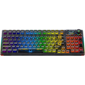 AULA F98 Pro Wireless Mechanical <b>Keyboard</b> with Transparent Keycaps, Hot Swap, Pre-lubricated Linear Switches, Gaming <b>Keyboard</b> - Product Image 1