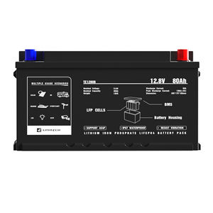 Lithtech Lifepo4 12v 12.8v 12.8volt 12volt 24v 25.6v 80ah 100ah 120ah 150ah 200ah 300ah lifepo4 lityum iyon batarya paketi - Product Image 1
