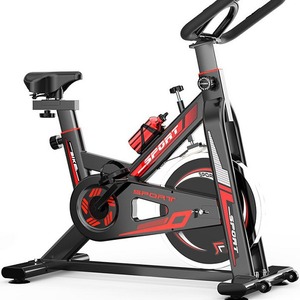 Bicicleta Estática Deportiva para Interiores, Resistencia Ajustable, Equipo de Fitness para el Hogar, Negro Rojo JS2002 - Product Image 4