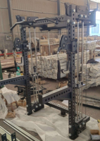 Rack de musculation mural avec rack à squats peu encombrant, adapté aux salles de sport à domicile, machine Smith pliable