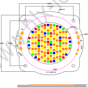 HLX OEM ODM Fabrik Flip-Chip COB LED-Chips 900W 1919 2828 3838 5454 <span class=keywords><strong>CRI</strong></span> 96 Grün Dimmbares Fotografie-Licht - Product Image 4