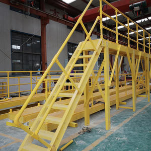 Escaliers de plate-forme d'échelle de cage d'échelle de <span class=keywords><strong>piscine</strong></span> de FRP Résine insaturée et échelles d'étape de fibre de verre sans alcali - Product Image 1