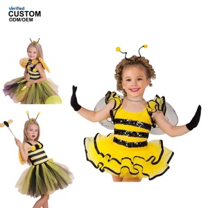Disfraz de Abejita para Niña, Falda Tutú de Princesa, Conjunto de Vestido para Halloween, Carnaval, Fiesta de Cumpleaños, Actuación, AL053-W - Product Image 1