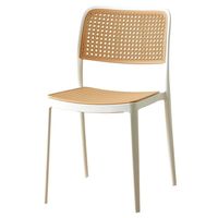 Chaise d'extérieur empilable scandinave économique en PP, durable et écologique, pour restaurant, hôtel et école