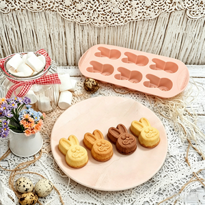 Moule en silicone à 6 cavités en forme <span class=keywords><strong>de</strong></span> lapin, antiadhésif, pour gâteaux, biscuits, <span class=keywords><strong>chocolat</strong></span>, bonbons, glaçons, cupcakes - Product Image 5