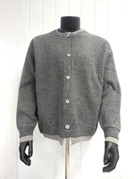 Fabricant OEM, logo personnalisé, pull décontracté pour homme, motif jacquard, tricot, pull à boutons basique d'automne, pull en tricot pour homme