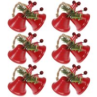 Branche de pin artificielle rouge assortie de 5 à 10 pouces avec baies décoratives pour la fabrication de couronnes et la décoration de la maison en fêtes