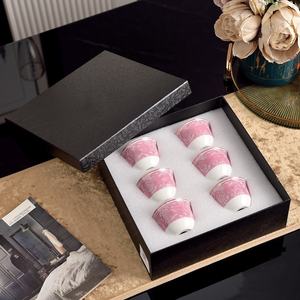 Hot Selling Ceramic <b>Bone</b> <b>China</b> Classic 6 Cup Family Afternoon <b>Tea</b> <b>Set</b> & Turkiye Coffee <b>Set</b> with Gift Box - Product Image 1
