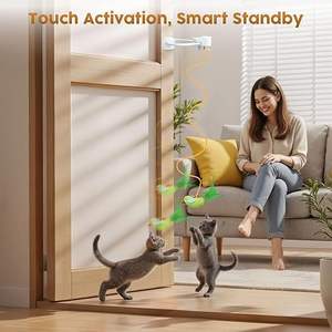 Juguetes Interactivos para Gatos de Interior, Recargables por USB, Duraderos y Seguros, Juguete Colgante para Gatitos Aburridos, Hogares con Varios Gatos Adultos - Product Image 4