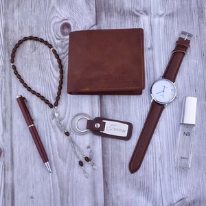 Grande Promotion Coffret Cadeau 4 Pièces/Ensemble Homme, Portefeuille, Ceinture, Montre – Idéal pour Anniversaire - Product Image 4