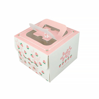 Vente en gros Y52 grande boîte à gâteau en papier kraft jetable transparente personnalisée pour mariage avec fenêtre à l'avant