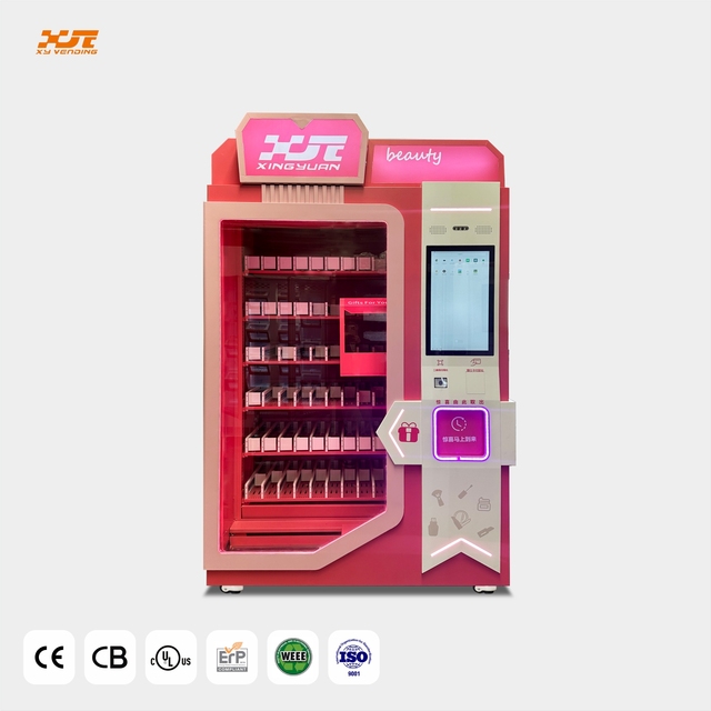 Popular Smart Customized Model Make up Beauty Cosmetic Vending Machine Is Equipped with a Lifting Platform