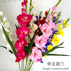 Ramo de Gladiolos Artificiales de Tela de Seda de 80 cm de Altura, Simulación Realista, Decoración para Bodas y Hogar - Product Image 5