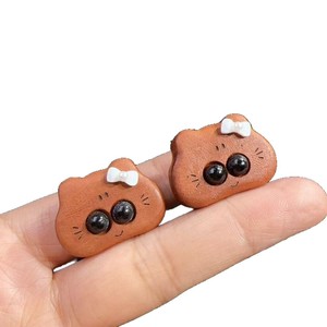 ลูกปัดไม้พีชรูปหัวใจสำหรับทำสร้อยข้อมือ ของตกแต่งไม้ DIY อุปกรณ์งานฝีมือ - Product Image 4