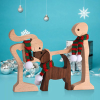 Cadeaux créatifs en bois décorations de bureau à la maison pour les personnes et les chiens accessoires de décoration pour la maison produits artisanaux