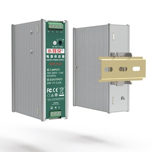 Fuente de Alimentación Industrial de Riel DIN de la Serie <span class=keywords><strong>NDR</strong></span>, Modelo <span class=keywords><strong>NDR</strong></span>-75-24, Tipo MW, CA/CC, Entrada de <span class=keywords><strong>90</strong></span>-264 V CA, Salida de 24 V <span class=keywords><strong>3</strong></span>.2 A - Product Image 1
