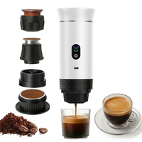 Cafetière portable à chauffage rapide avec écran LED, protection intelligente contre l'éclosion à sec et fonctionnement silencieux pour le bureau moderne