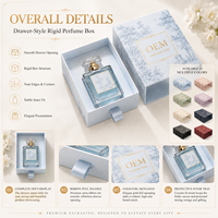 Emballages cadeaux de luxe et boîtes à parfum en matériaux recyclés, présentation personnalisée de la marque pour la vente au détail et emballage de bougies