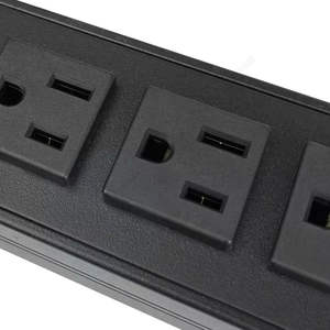 Unité de distribution d'alimentation (PDU) 125V 15A pour montage en rack, prise universelle, armoire serveur, protection par disjoncteur - Product Image 5