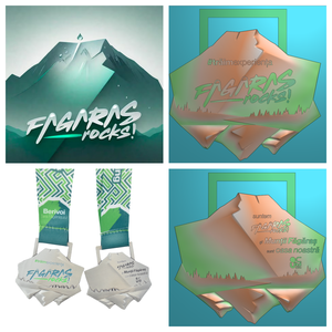 Médailles de course personnalisées en argent antique, thème Fagaras Ronghii Roumanie, médailles 3D pour l'alpinisme, la marche, la randonnée et le cyclisme - Product Image 5