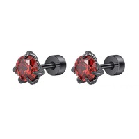 Clous d'oreille en zircon griffe de dragon brillante pour cartilage, bijoux de piercing tendance transfrontalier pour hommes et femmes, pour la cicatrisation des oreilles
