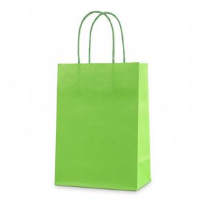 LH Factory Custom Size Luxury Eco-Friendly Fruit Green Shopping Paper Bags for Jewelry Retail - Product Image 1
