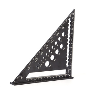 Aluminum Alloy <b>Set</b> <b>Square</b> 8.5cm Perforated Right Angle Ruler For Carpentry Measuring - Product Image 4