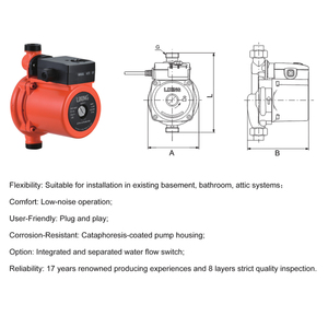 Elettropompa di Aumento Pressione Acqua Residenziale <span class=keywords><strong>LPA</strong></span> |   Pompa di Rilancio In-line OEM/ODM - Product Image 2