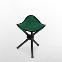 Chaise de Camping en plein air, étanche, Portable, transport de pêche, tabouret pliable triangulaire en métal