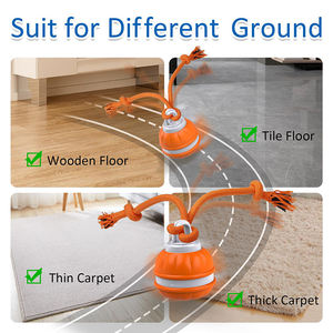 互动狗玩具电动智能滚动弹跳运动激活带绳尾自动狗球 - Product Image 5