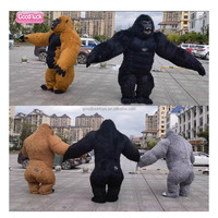 Costume gonflable de fête de noël Cosplay vêtements de chimpanzé costume adulte réaliste costume de gorille gonflable géant
