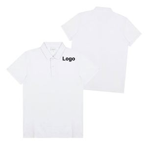 เสื้อเชิ้ตผู้ชายคอวีผ้าฝ้ายแบบกำหนดเอง เสื้อยูนิฟอร์มธุรกิจสำหรับผู้ชาย เสื้อโปโลสั่งทำพร้อมโลโก้ - Product Image 4
