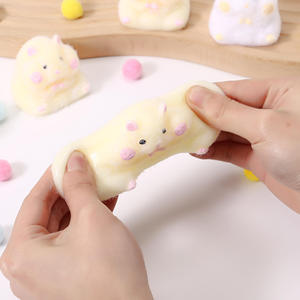 Juguetes de Descompresión de Alta Calidad con Forma de Animales de Dibujos Animados de TPR, Lindos Peluches de Hámster Mini Taba para Aliviar el Estrés, para Niños y Niñas - Product Image 6