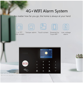 ระบบเตือนภัยตรวจจับการบุกรุก TY-G34 4G Tuya Smart 433MHz WiFi 4G ใช้พลังงานแบตเตอรี่แบบชาร์จได้ ผลิตจากพลาสติก ABS - Product Image 4
