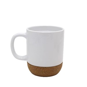 大容量400毫升复古设计陶瓷杯软木底部绝缘家庭办公杯厂家直销免费样品 - Product Image 5