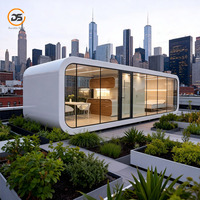 Maison préfabriquée économique en panneaux sandwich Apple Cabin, type conteneur, mini-maison mobile, abri, pod, avec salle de bain préinstallée, installation rapide