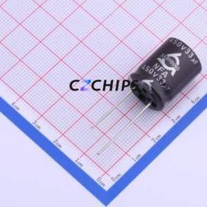 ตัวเก็บประจุอิเล็กโทรไลติคอลูมิเนียมผ่านรู16*20ผ่านรู450V33 NFA ผ่านรู D16xL20mm 33uF 20% 450V 200mA-120Hz - Product Image 1