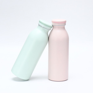 Stainless Steel <b>Thermos</b> <b>Bottle</b> 304 Vacuum Insulated Round Travel Water <b>Bottle</b> Mint Green Peach Pink Moonlight Blue Ivory White - Product Image 3
