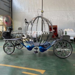 Carruaje Eléctrico ZOWN Princesa Blanco con Diseño Ornamental, Freno Hidráulico, Transporte Especial - Product Image 5