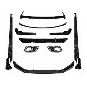 X7 G07 kit LCI Aero nero lucido diffusore posteriore minigonne laterali con labbro anteriore spoiler G07 LCI kit aero con punte di scarico - Product Image 1